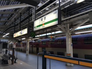 サンライズで東京駅、何度目かな