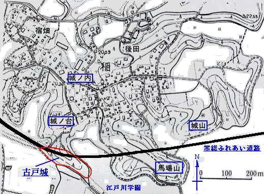 稲城ノ内周辺の地図