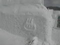 氷上露天風呂の温泉マーク