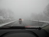 阿寒横断道路は雪が降っていました。。。
