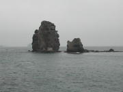 カブト岩と神威岩