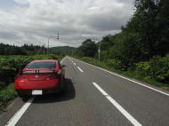緑いっぱいの道道1023号線です。