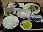 中標津保養所温泉旅館の朝食です。