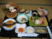 「オロロン荘」の夕食です。
