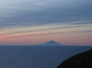 夕焼けと利尻島がとても美しい。。。。