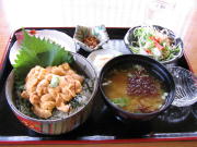 奥尻島の生ウニ丼〜♪