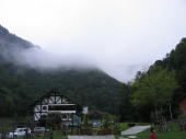 朝。麓は低い雲が。。。