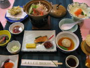 夕食タイムです。