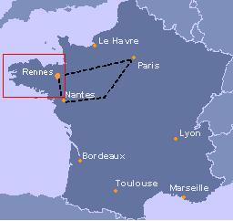 フランス地図