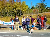 ４区を走る小澤選手