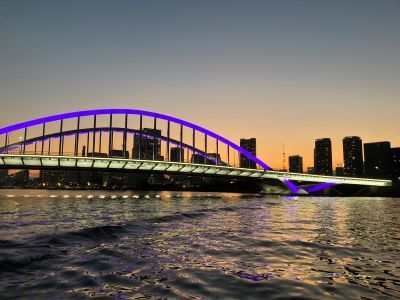 築地大橋と東京タワー