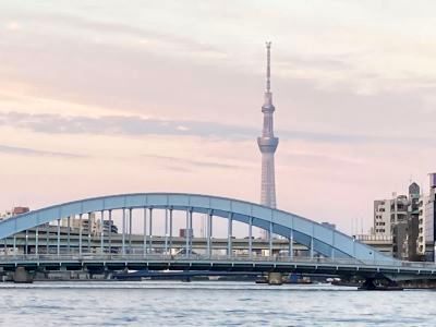 永代橋とスカイツリー