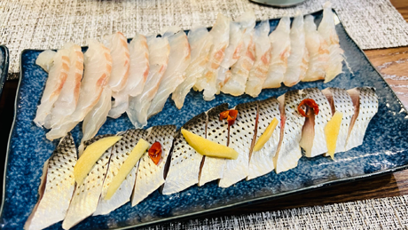 鱸の昆布締めとコノシロの酢漬け