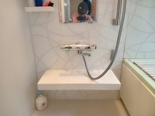 サーモスタット式浴室用シャワー混合水栓（交換後）