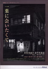 flyer I want to meet Ichiyo Pola Museum Annex
