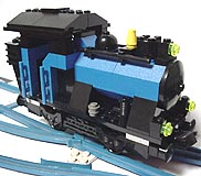 Small Train Engine Blue