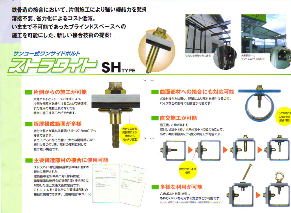 メーカー再生品 ネジショップ店ストラタイト ＳＨストラタイト SH SH-1458-M8 標準 または鉄 生地 または標準