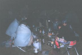 阿蘇・坊中キャンプ場での宴