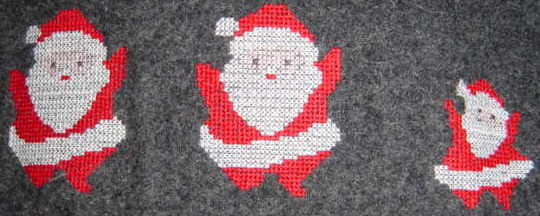 ピンクハウス　セーター　赤　クリスマス　サンタ　毛　ラム　羊